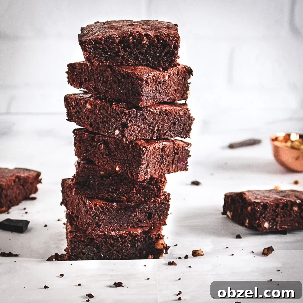 Double chocolate zucchini and beet brownies