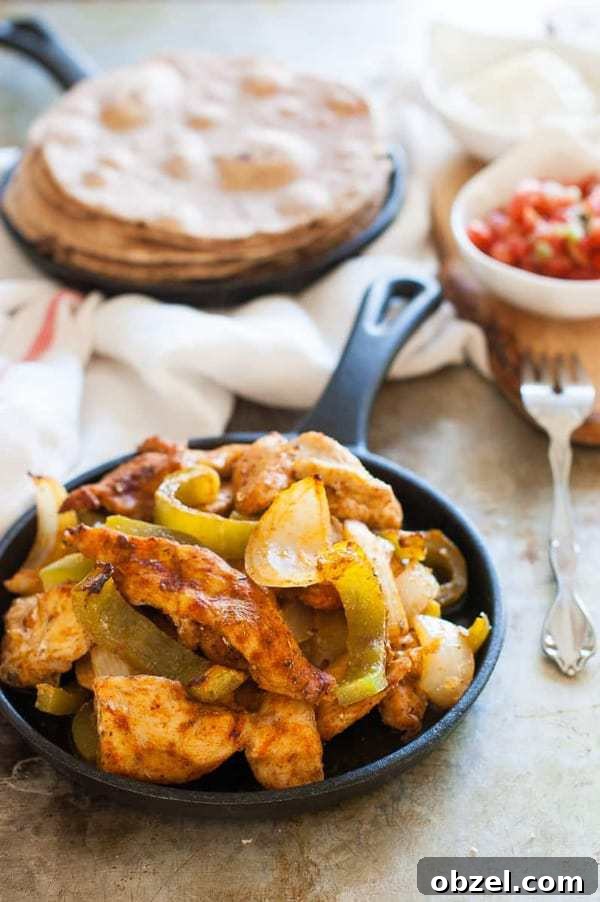clean eating chicken fajitas