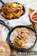 clean chicken fajitas