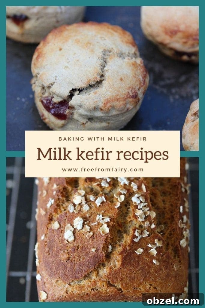 How to Make Milk Kefir plus Dairy Free Kefir Recipes 6 Get excess milk kefir? Discover amazing recipes that use it for incredible flavour and rise. #bakingwithkefir #kefirrecipes #kefir #milkkefir #howtomakemilkkefir
