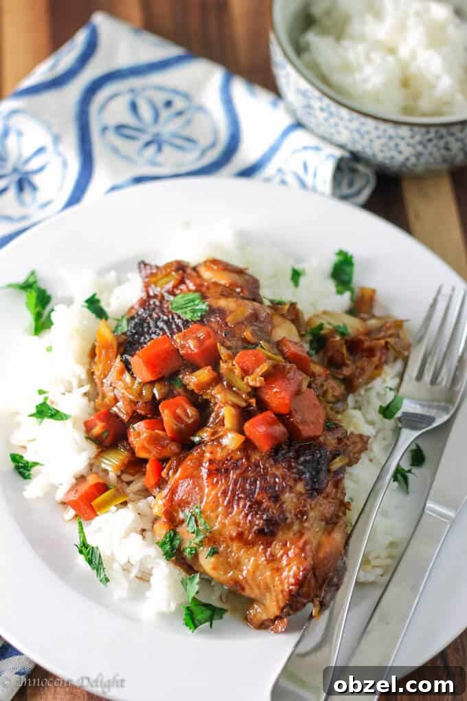 braised chicken with carrots and leeks Braised chicken with carrots and leeks