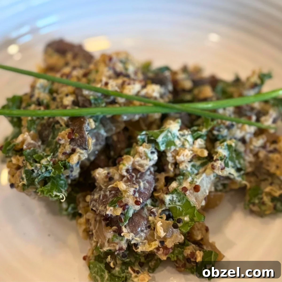 Baked Quinoa Casserole with Mushrooms and Kale 2 Quinoa Kale Casserole