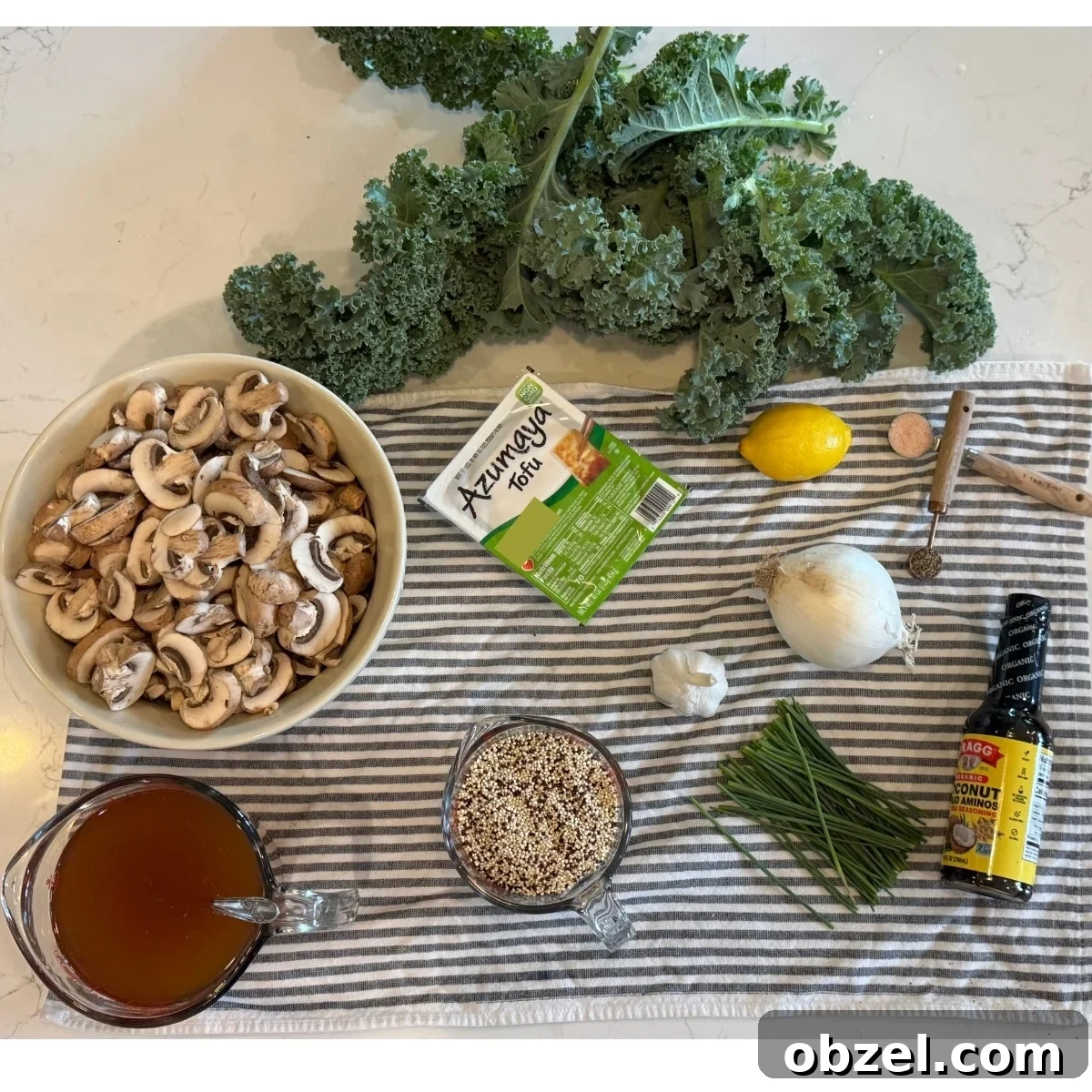 Baked Quinoa Casserole with Mushrooms and Kale 3 Quinoa Kale Casserole Ingredients