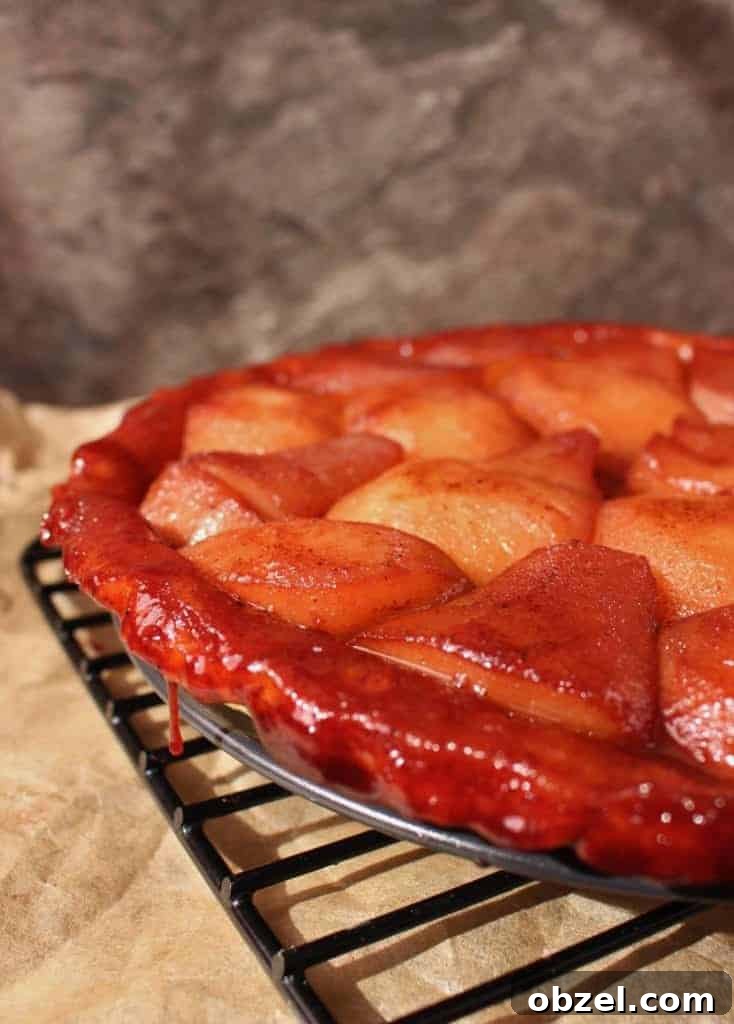 Pear Tarte Tatin Recipe with Caramelized Pears 4 Red Wine Pear Tarte Tatin
