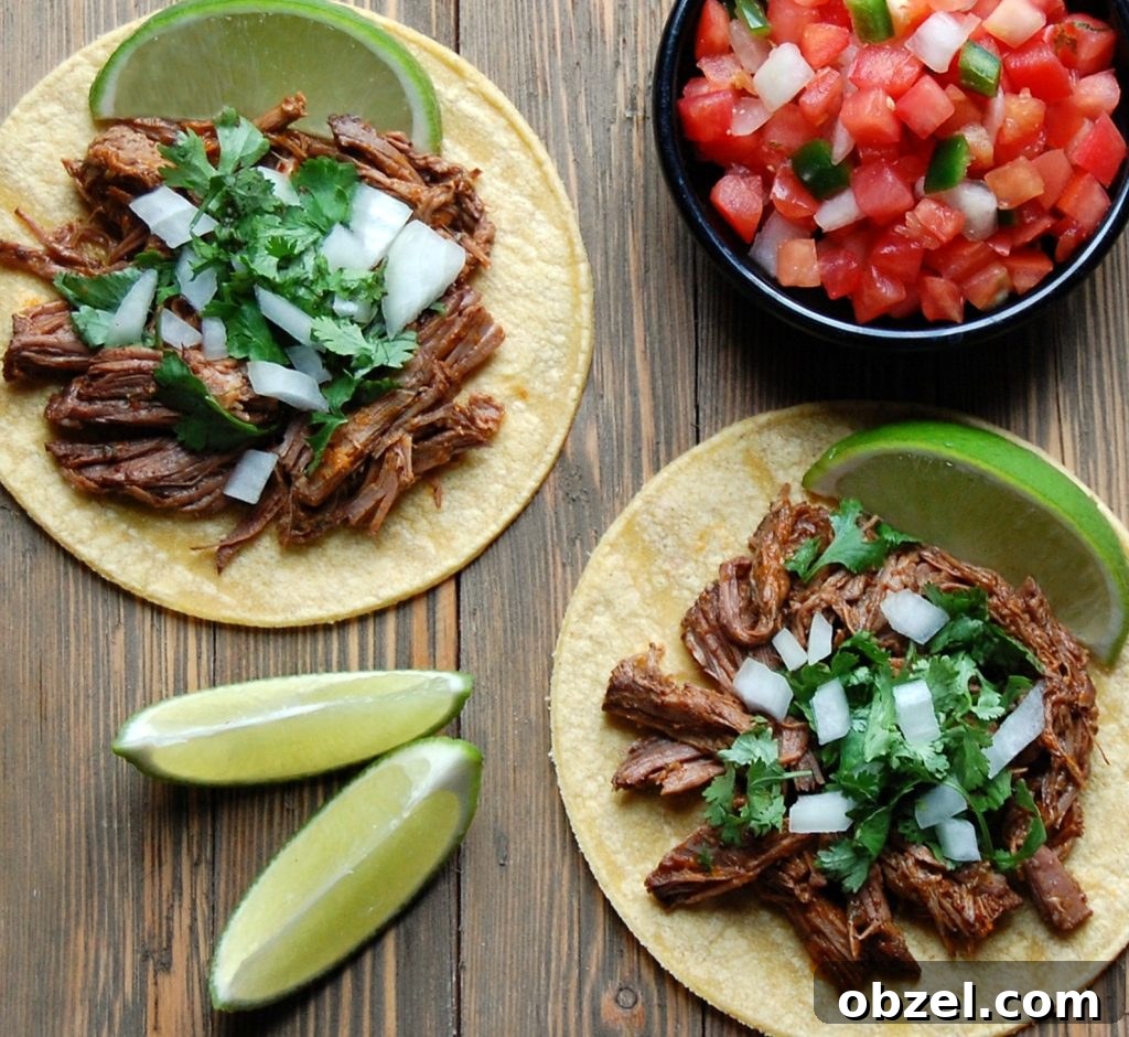 Slow cooker shredded Mexican beef