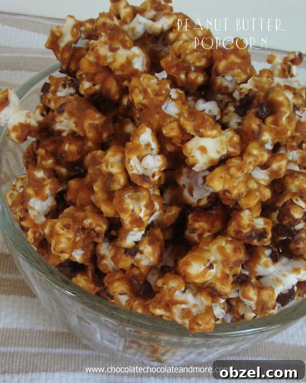 Peanut Butter Popcorn Recipe 2 Peanut Butter Popcorn, a sweet and salty snack with creamy peanut butter flavor
