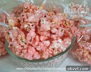 Cherry Cotton Candy Popcorn