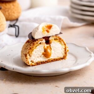 Coffee Choux au Craquelin with Dulce de Leche 5 Choux au Craquelin with Coffee and Salted Dulce de Leche