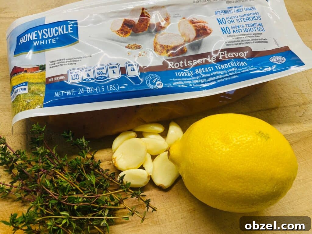 Traeger Lemon Herb Turkey Tenderloin Recipe 2 ingredients for the dinner recipe