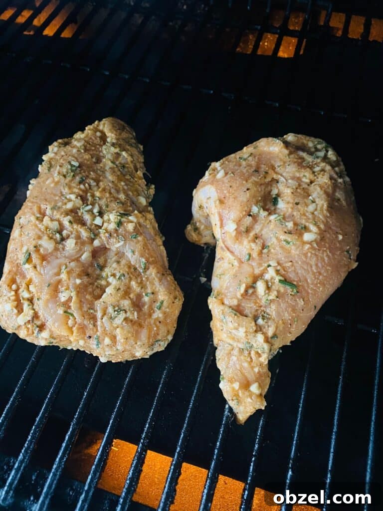Traeger Lemon Herb Turkey Tenderloin Recipe 4 turkey on the pellet grill before cooking