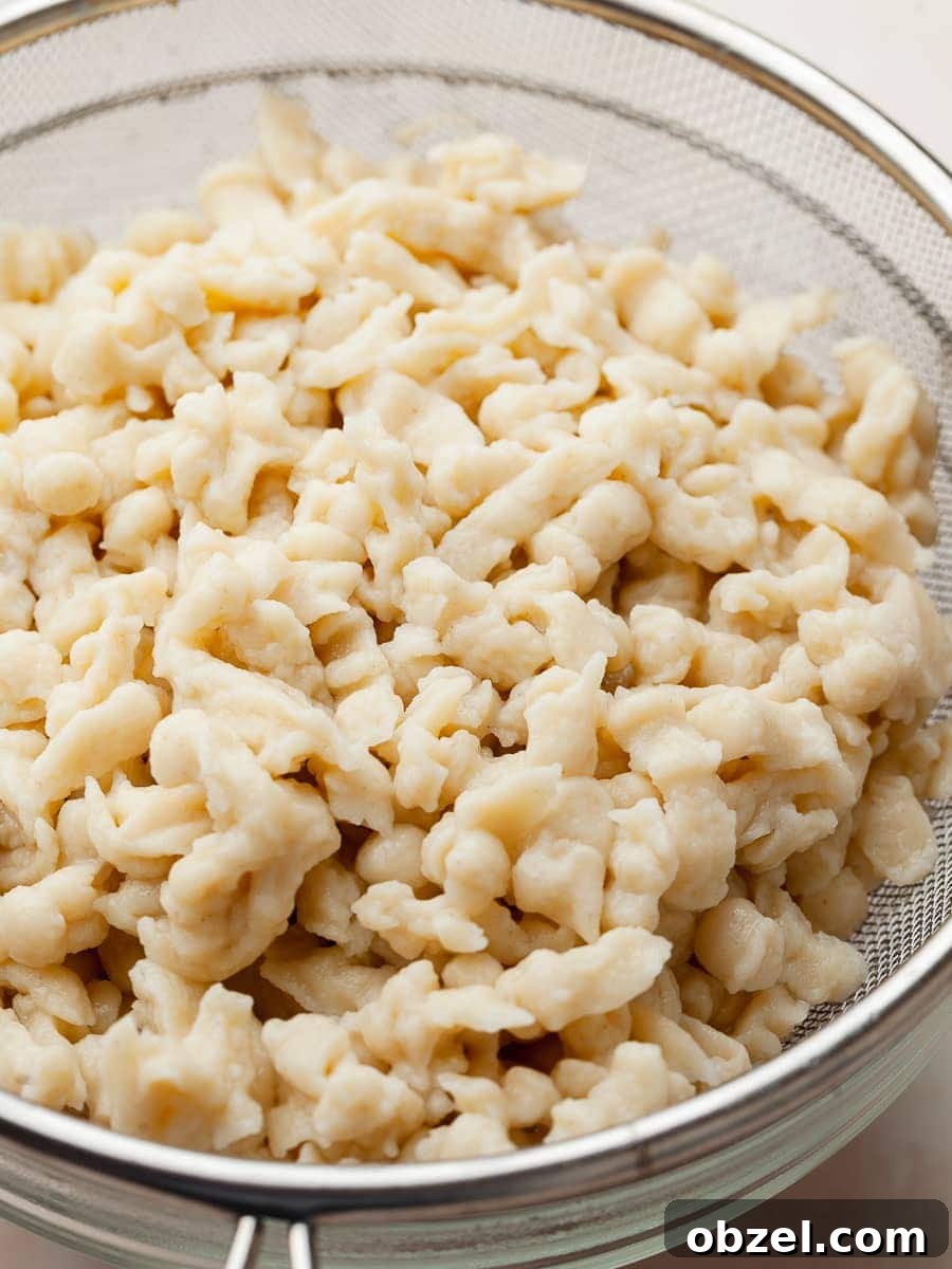 a bowl of Gluten Free Spaetzle