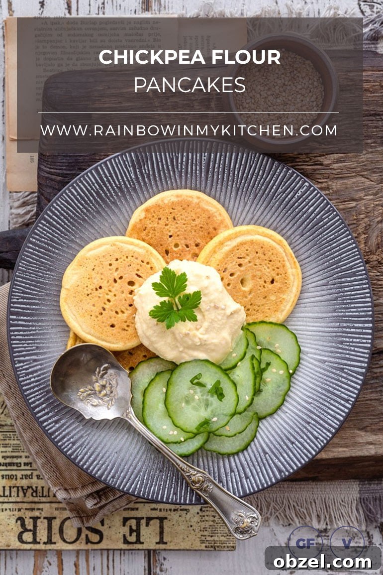 Savory Chickpea Flour Pancakes Recipe 3 Chickpea Flour Pancakes