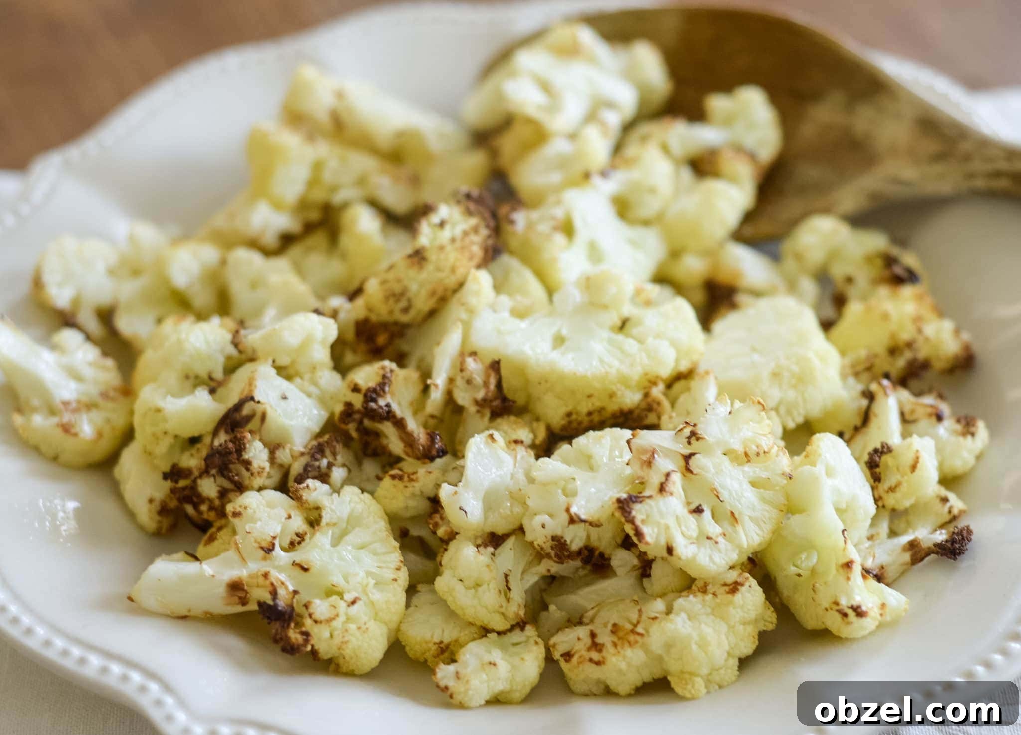 Crispy Air Fryer Roasted Cauliflower 4 air fryer cauliflower
