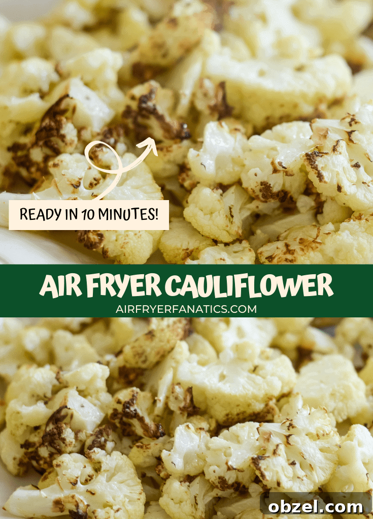 Crispy Air Fryer Roasted Cauliflower 7 Air Fryer Roasted Cauliflower finished dish