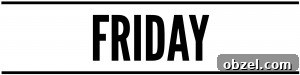 Friday black and white label