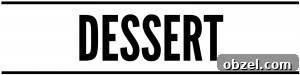 Dessert black and white label