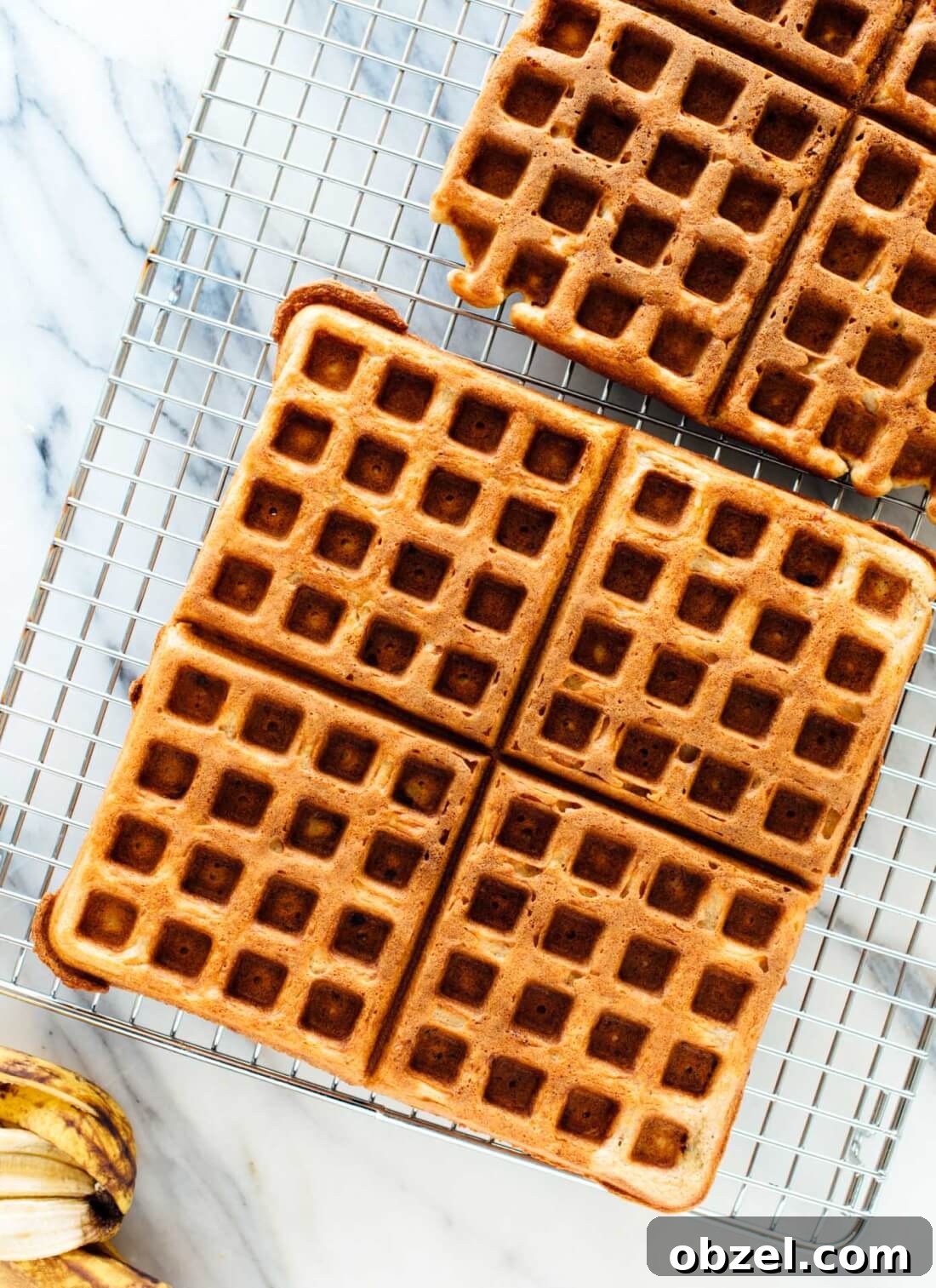 Crispy Gluten-Free Banana Oat Waffles 4 Simple, delicious gluten-free banana waffles! Everyone will love these wholesome waffles.