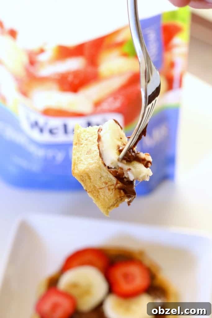 Nutella Waffles with Fresh Fruit 3 Waffles with Nutella and Fruit is the perfect easy Nutella recipe when you want something sweet and delicious. It's a winner every time!