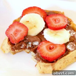Nutella Fruit Waffles