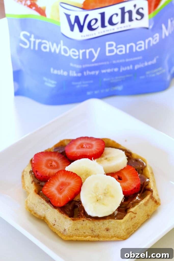 Nutella Waffles with Fresh Fruit 5 Waffles with Nutella and Fruit is the perfect easy Nutella recipe when you want something sweet and delicious. It's a winner every time!