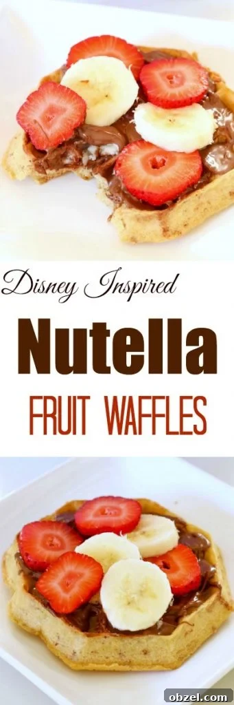 Nutella Waffles with Fresh Fruit 6 Waffles with Nutella and Fruit is the perfect easy Nutella recipe when you want something sweet and delicious. It's a winner every time!