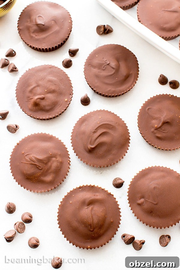 Vegan Gluten Free Chocolate Chip Cookie Dough Cups 4 Chocolate Chip Cookie Dough Cups (Vegan and Gluten Free): thick homemade chocolate cups stuffed with chocolate chip cookie dough.