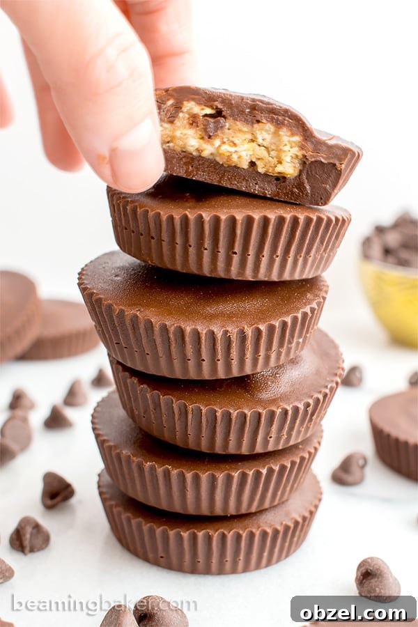 Vegan Gluten Free Chocolate Chip Cookie Dough Cups 7 Chocolate Chip Cookie Dough Cups (Vegan and Gluten Free): thick homemade chocolate cups stuffed with chocolate chip cookie dough.