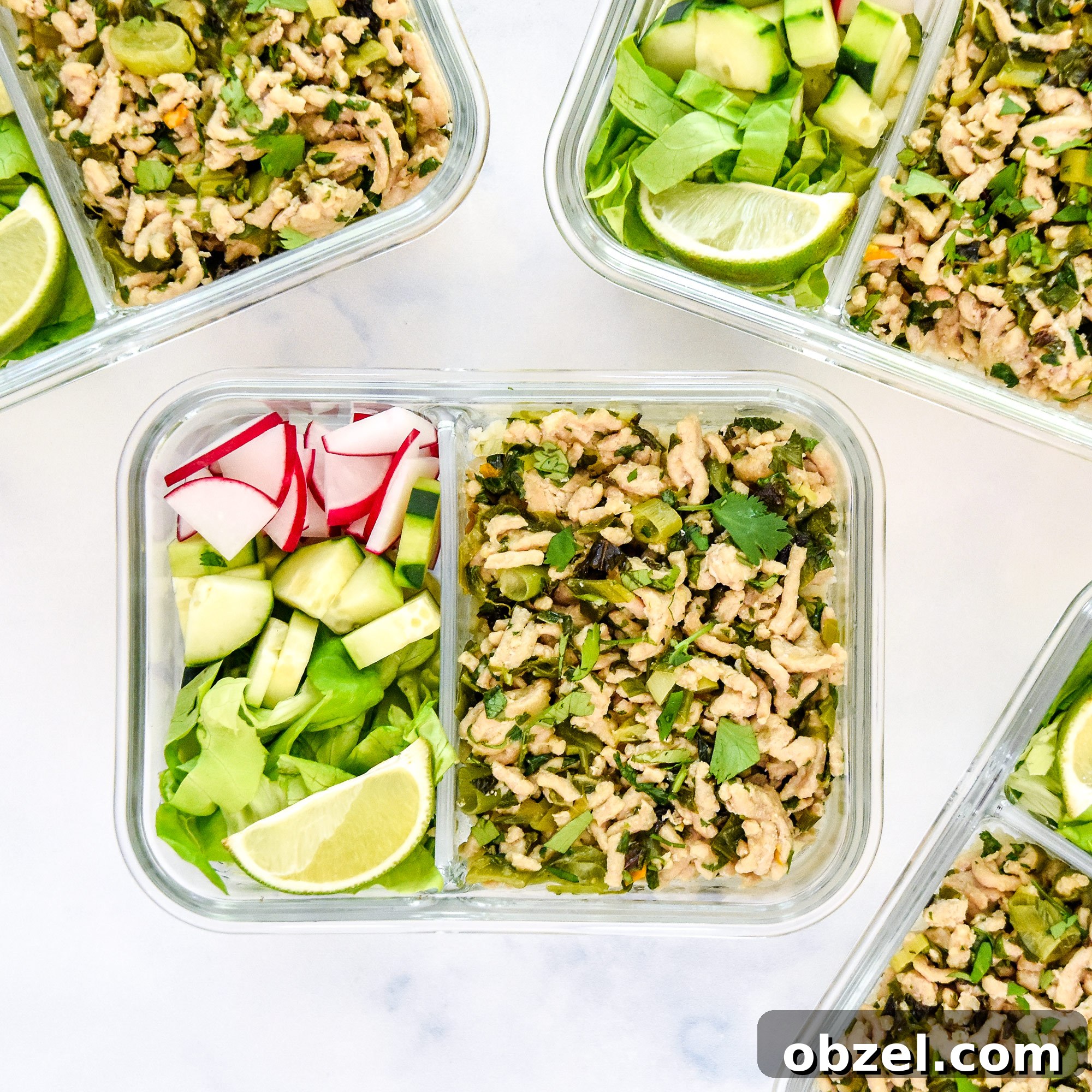Lemony Herbed Mashed Chickpea Salad Recipe 12 Thai Chicken Larb Inspired Meal Prep