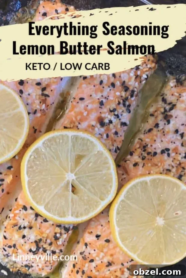 Lemon Butter Salmon with Everything Seasoning 9 everything lemon butter salmon pin1