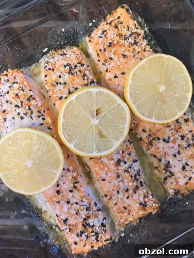 Lemon Butter Salmon with Everything Seasoning 5 baked keto everything seasoning salmon