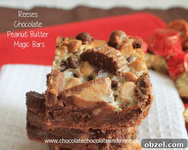 Reeses Chocolate Peanut Butter Magic Bars