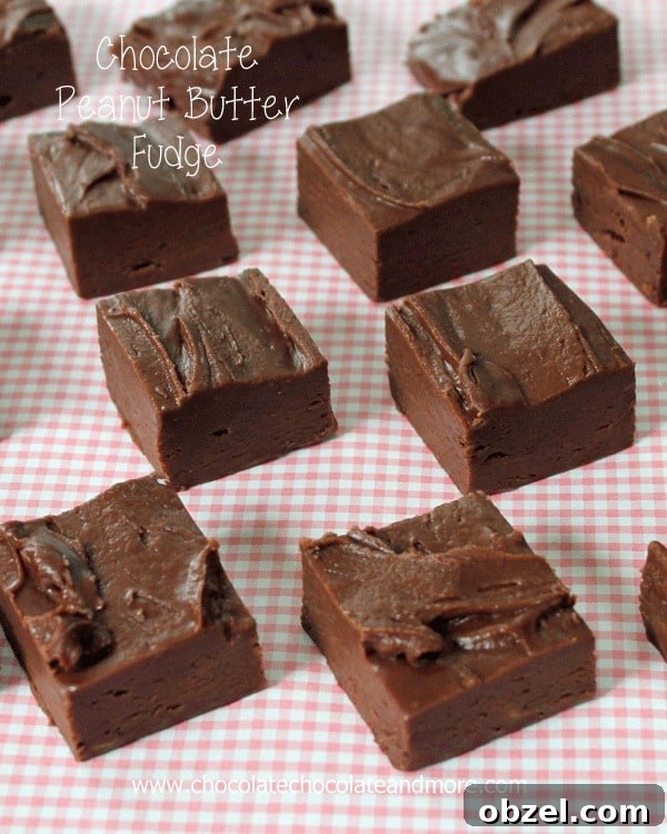 Chocolate Peanut Butter Fudge-using an old fashioned recipe