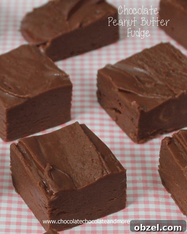Chocolate Peanut Butter Fudge-using an old fashioned recipe