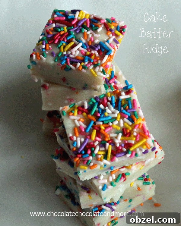 Cake Batter Fudge-so easy to make and so good to eat!