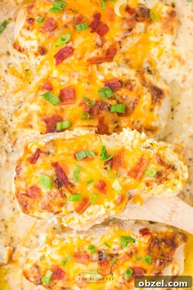 Creamy Spinach Dip Chicken Bake 11 Million Dollar Chicken with creamy sauce and bacon