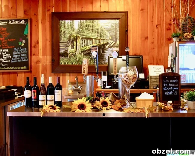 Silver Falls Lodge Cabin Camping in Oregon 15 Silver Falls Lodge bar