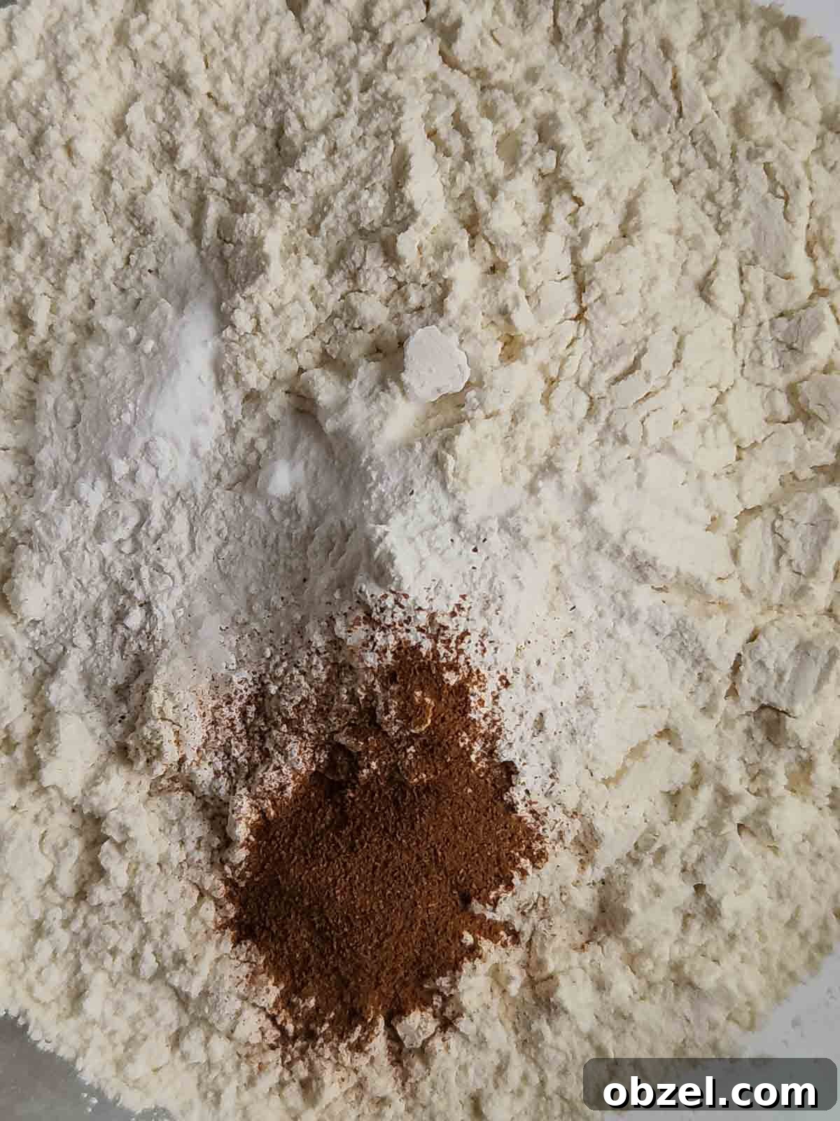 Fresh Buttermilk Strawberry Bread Recipe 4 Dry ingredients for strawberry bread in a bowl.