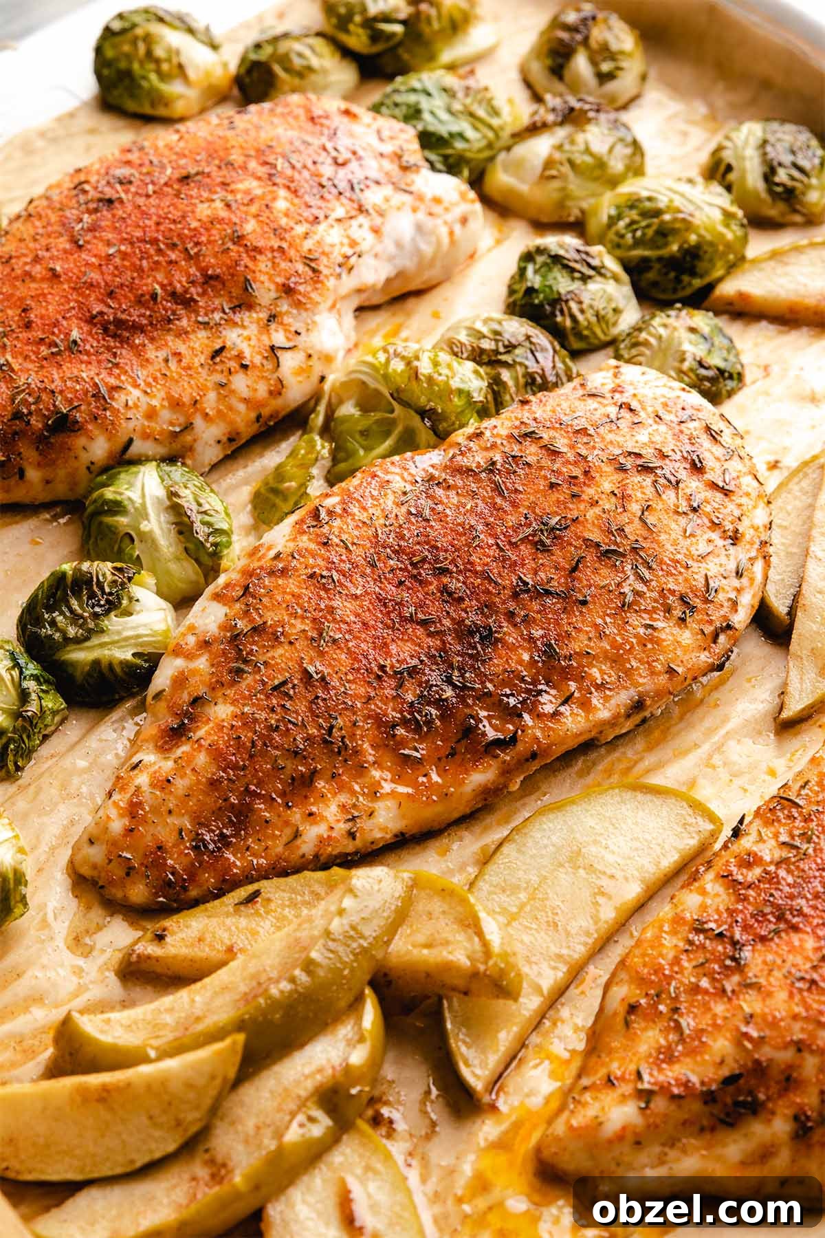 31 Fall Chicken Recipes for Cozy Weeknight Dinners 4 sheet pan apple chicken