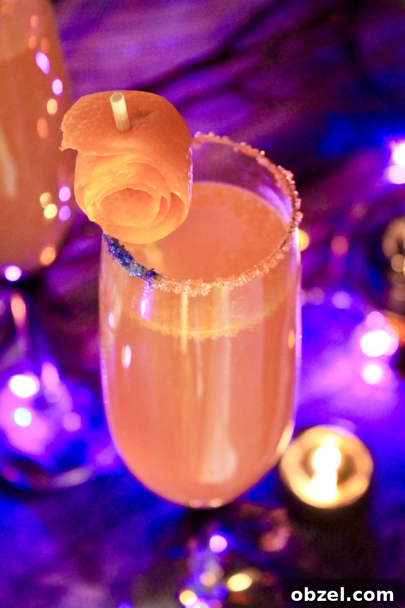Hocus Pocus Halloween Mimosa Recipe 3 easy halloween mimosas