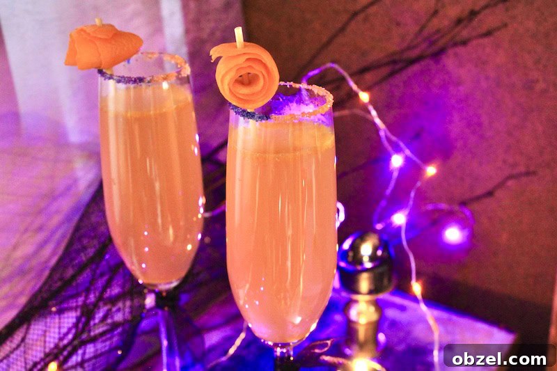 Hocus Pocus Halloween Mimosa Recipe 4 hocus pocus mimosa
