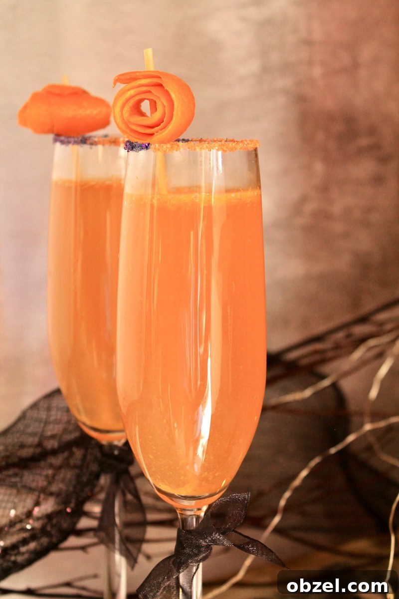 Hocus Pocus Halloween Mimosa Recipe 5 festive orange halloween mimosa cocktails