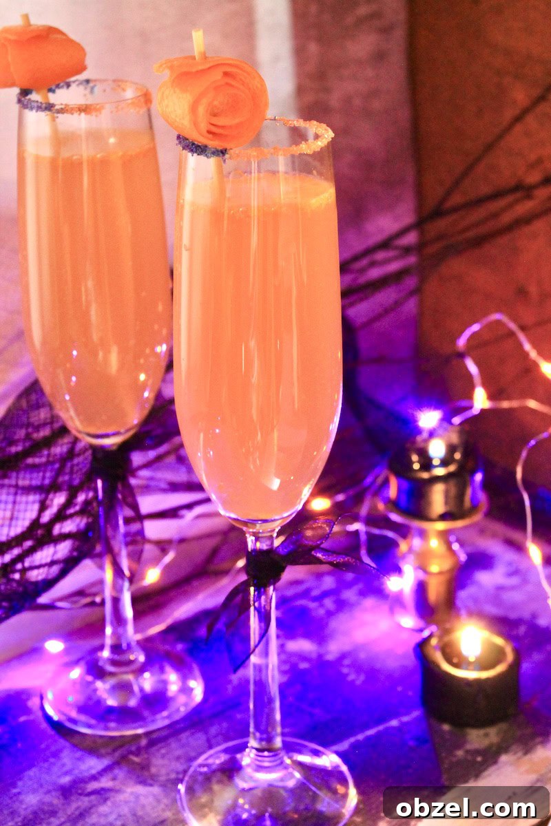 Hocus Pocus Halloween Mimosa Recipe 8 spiced rum fireball halloween mimosa cocktails