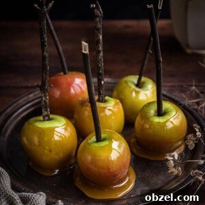 Toffee apples for Halloween