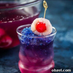 Purple People Eater Halloween cocktail