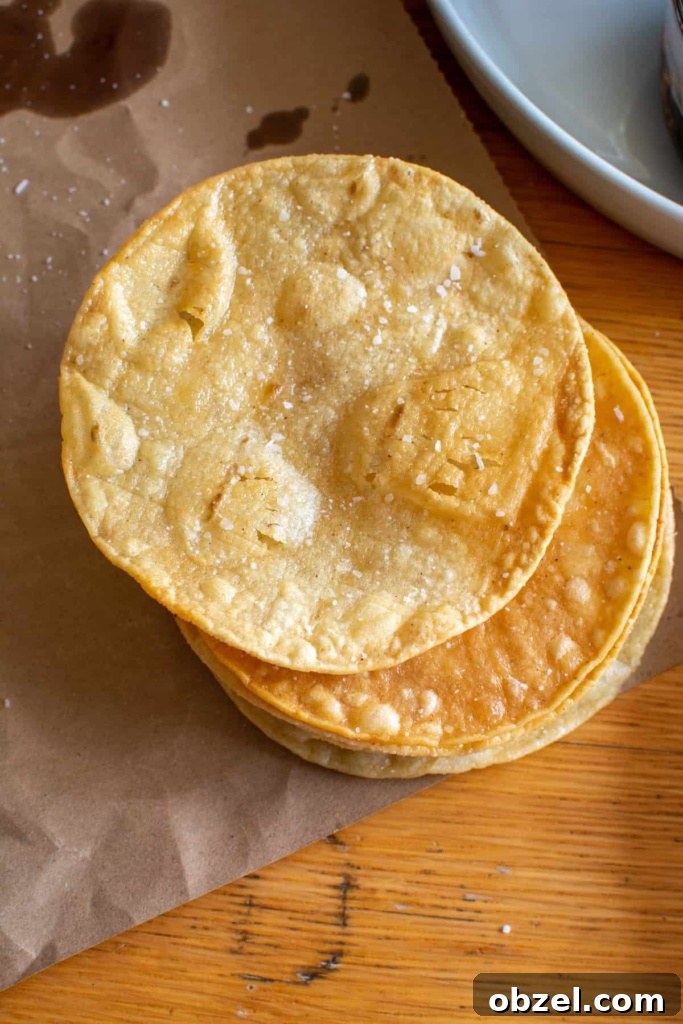 How to Make Crispy Fried Tostadas at Home 7 Lightly golden fried tostada shell