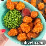 Crispy cornflake chicken nuggets.