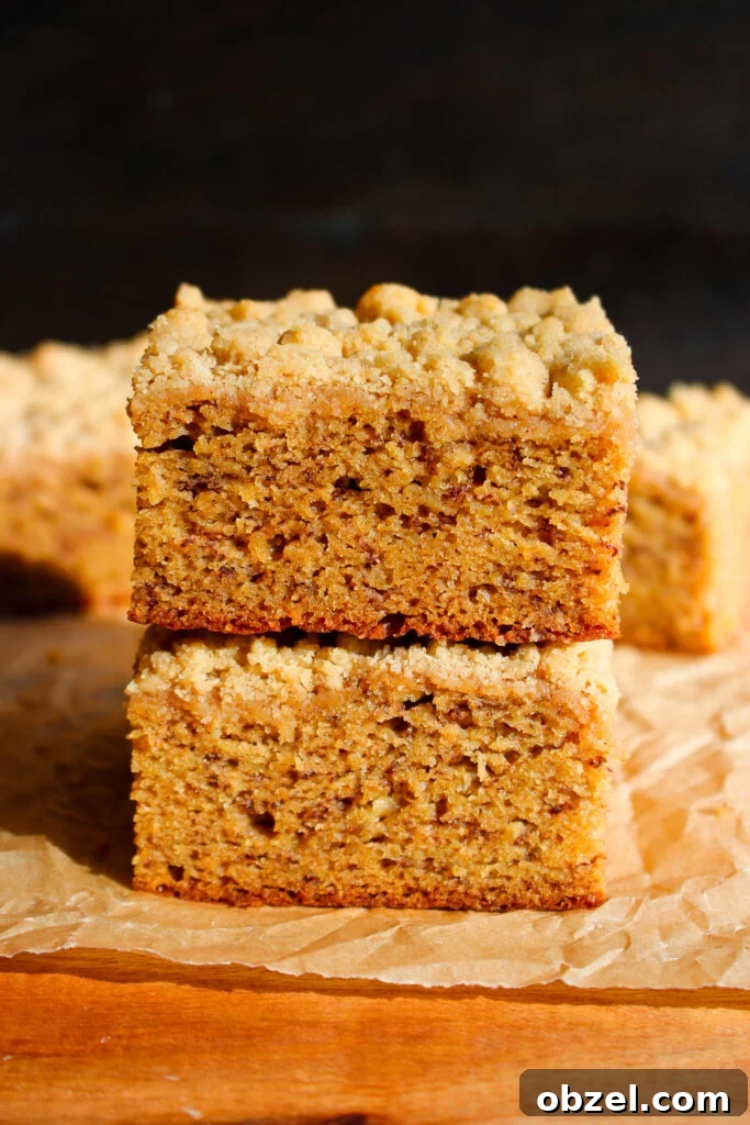 Banana Crumb Cake with Cinnamon Streusel Topping 2 Banana crumb cake with cinnamon streusel topping