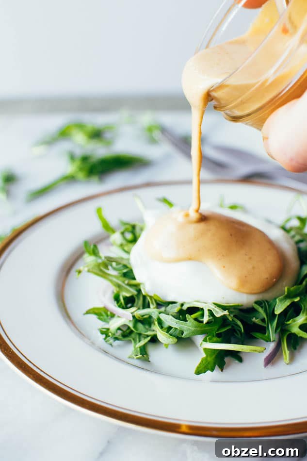 Paleo Dairy Free Tahini Hollandaise Sauce 2 Easy dairy free tahini hollandaise sauce made in a blender with rich flavor and a smooth texture.