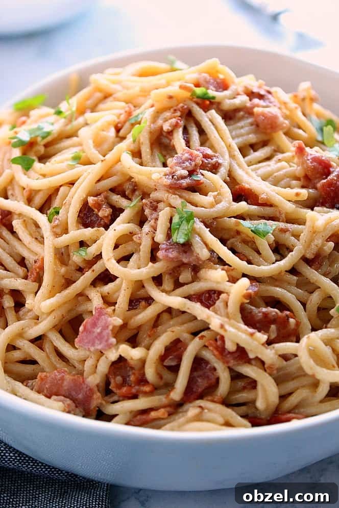 14-Day Instant Pot Meal Plan with Recipes and Grocery List 7 Delicious and easy Instant Pot Pasta Carbonara made with spaghetti, bacon, garlic and Parmesan cheese.