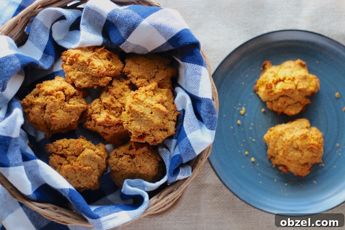 Easy Paleo Drop Biscuits (AIP) - tender, fluffy biscuits are allergy-free and have a touch of sweetness thanks to pumpkin, applesauce, and raw honey! Heavenly! | fedandfulfilled.com